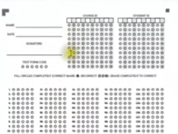 طريقة الحل فى البابل شيت للامتحان